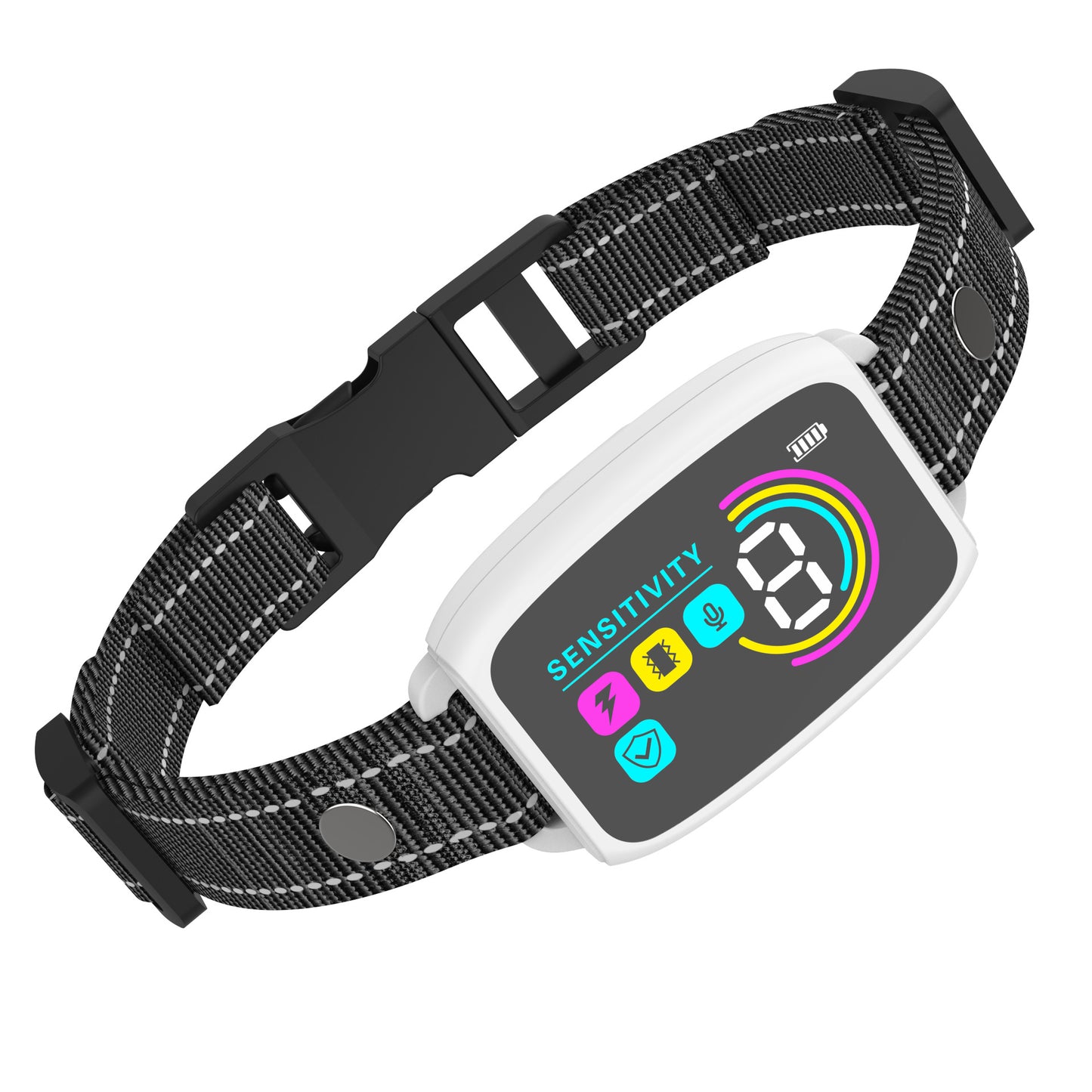 Smart Automatic anti Barking Dog Collar Rechargeable Bark Stopper Stop Barking HD Digital Display IP67 Waterproof Collar for Dogs Pet Products