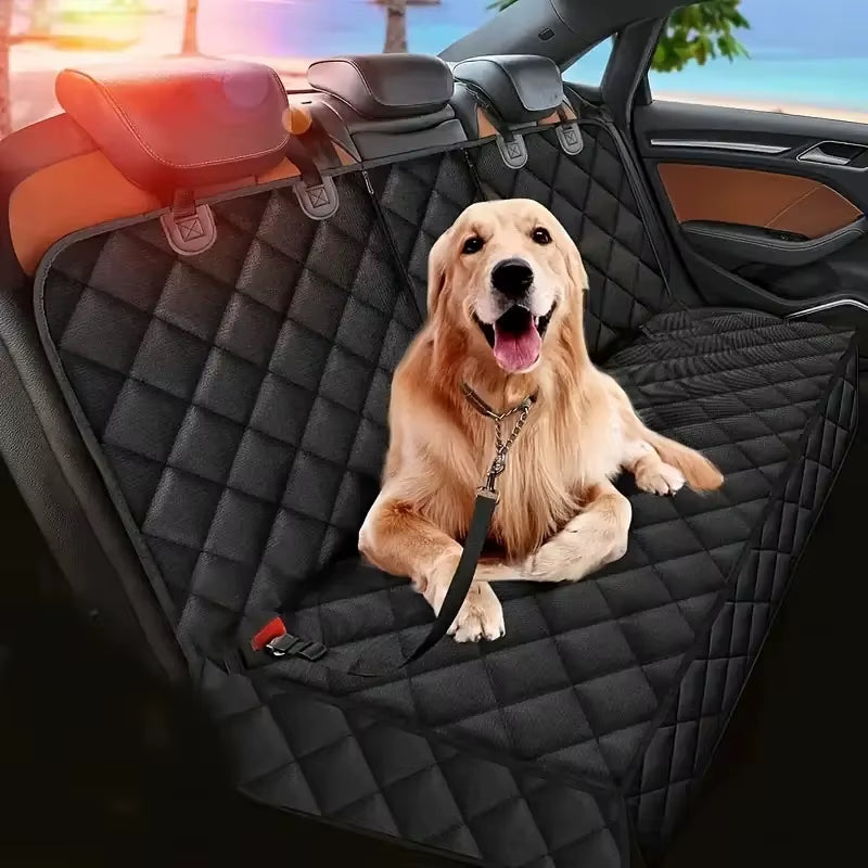 Dog Car Seat Cover Waterproof Pet Dog Carriers Travel Mat Hammock for Small Medium Large Dogs Car Rear Back Seat Safety Pad