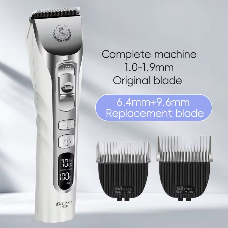 New Upgrade 5000Ma Capacity Cordless LCD Screen Pets Dog Grooming Clippers Rechargeable Haircut Shaver for Trimming Salon