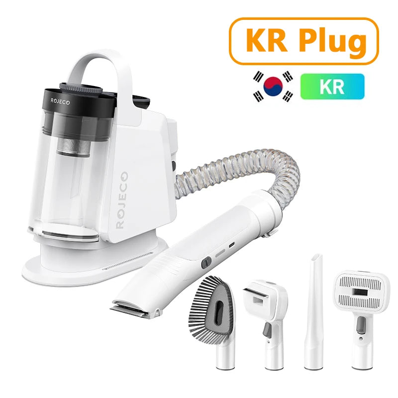 Pet Multifunction Grooming Vacuum Kit 5-IN-1 Portable Household Vacuum Cleaner for Pet Cat Dog Hair Vacuum Groomer Kit