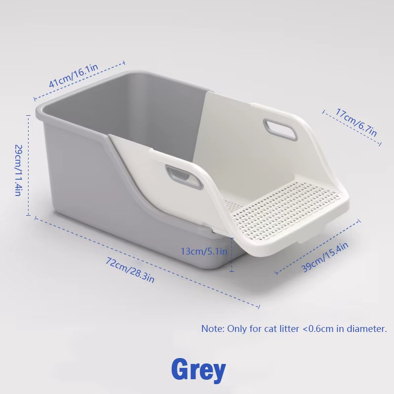 Cat Supplies Toilet Cat Litter Box Semi-Closed Extra Large Size to Prevent Splashing outside Automatic Litter Box