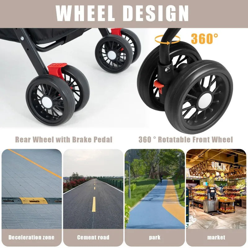 πΎ Pet Dog & Cat Stroller β Foldable Jogging Stroller with Removable Carrier & Cup Holder