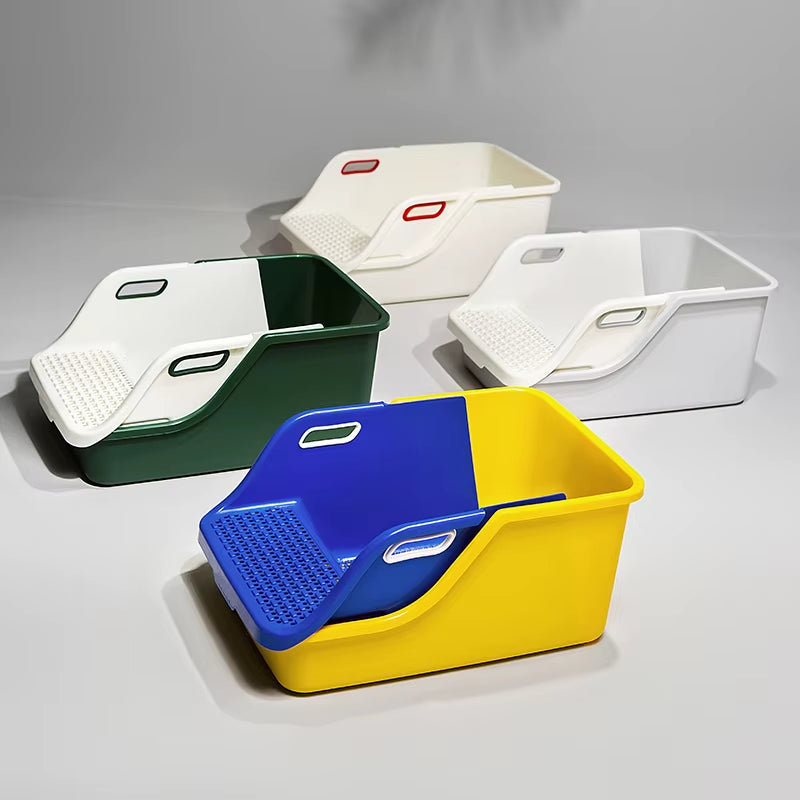 Cat Supplies Toilet Cat Litter Box Semi-Closed Extra Large Size to Prevent Splashing outside Automatic Litter Box