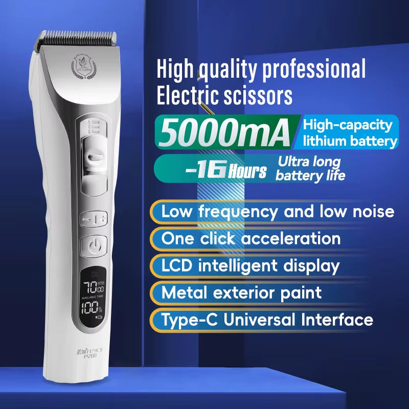 Fenice Dog Hair Cutting Machine Clippers Grooming Pet Animals Haircut Trimmer Shaver Set Pets Cordless Rechargeable Professional
