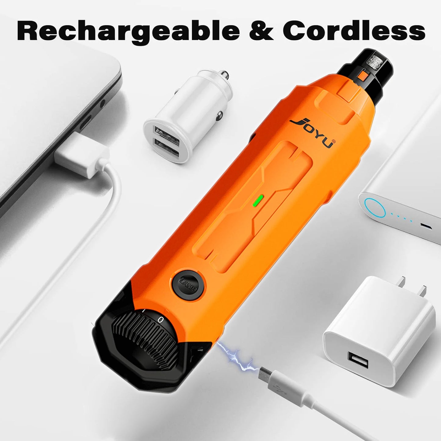 6-Speed Dog Nail Grinder Enhanced Pet Nail Grinder Super Quiet Rechargeable Electric Dog Nail Trimmer Painless Paws Grooming