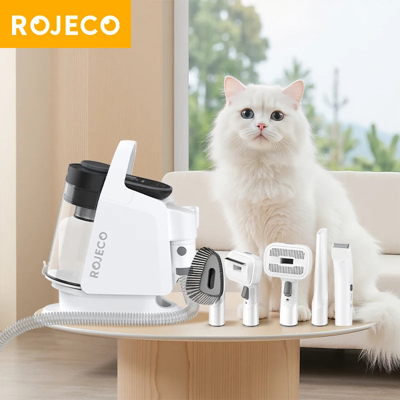 Pet Multifunction Grooming Vacuum Kit 5-IN-1 Portable Household Vacuum Cleaner for Pet Cat Dog Hair Vacuum Groomer Kit