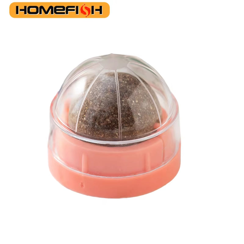 HOMEFISH Natural Catnip Cat Wall Stick-On Ball Toy Scratchers Treats Healthy Removes Balls to Promote Digestion Cat Grass Snack