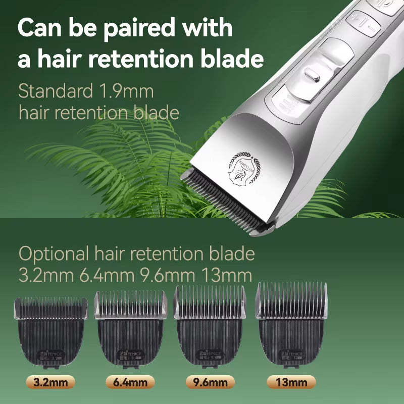 Fenice Dog Hair Cutting Machine Clippers Grooming Pet Animals Haircut Trimmer Shaver Set Pets Cordless Rechargeable Professional
