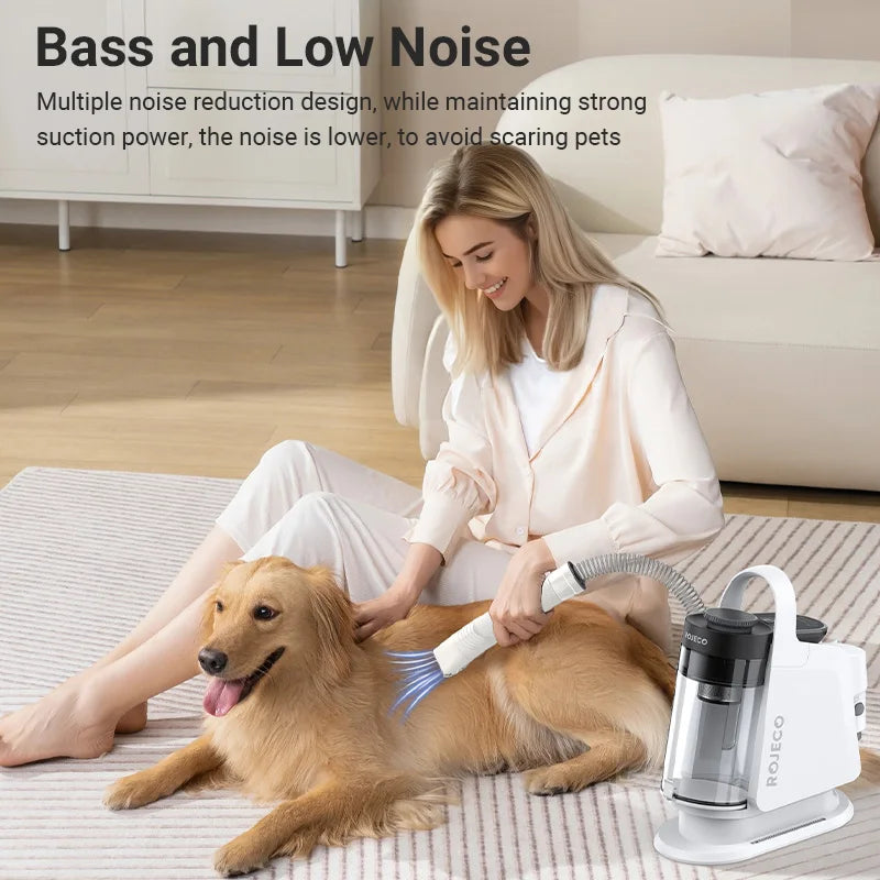 Pet Multifunction Grooming Vacuum Kit 5-IN-1 Portable Household Vacuum Cleaner for Pet Cat Dog Hair Vacuum Groomer Kit