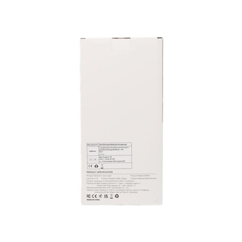 Uahpet Auto-Foaming Dog Bath Brush, No Pre-Wetting Dog Shampoo Brush with Soap Dispenser, a Button Lather up Bath Brush for Dogs Cats, Wireless Pet Bath Brush Scrubber Suds up Dense Foam Quickly