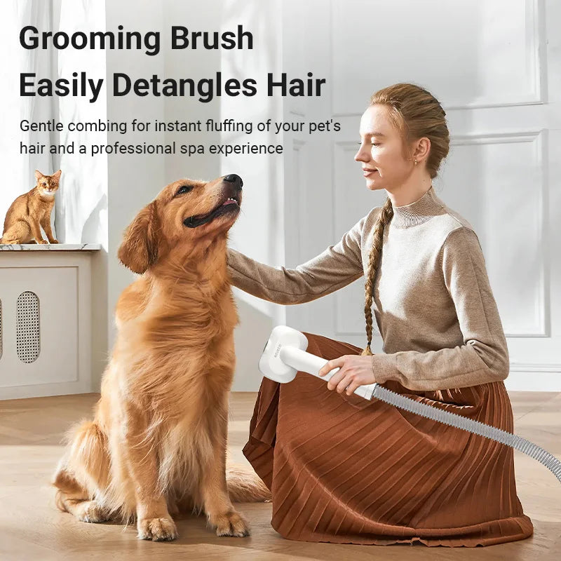 Pet Multifunction Grooming Vacuum Kit 5-IN-1 Portable Household Vacuum Cleaner for Pet Cat Dog Hair Vacuum Groomer Kit