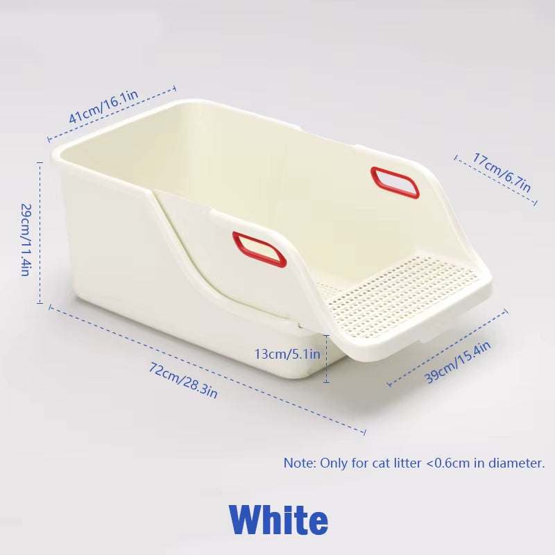 Cat Supplies Toilet Cat Litter Box Semi-Closed Extra Large Size to Prevent Splashing outside Automatic Litter Box