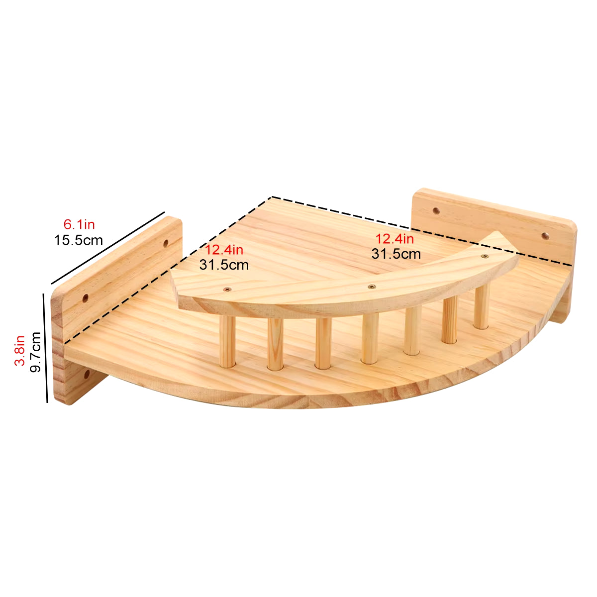 Wall Mounted Cat Shelves Wood Cat Lookout Climbing Shelf Kitten Wall Climbing Tree Furniture Four Step Stair Indoor Cat Hammock