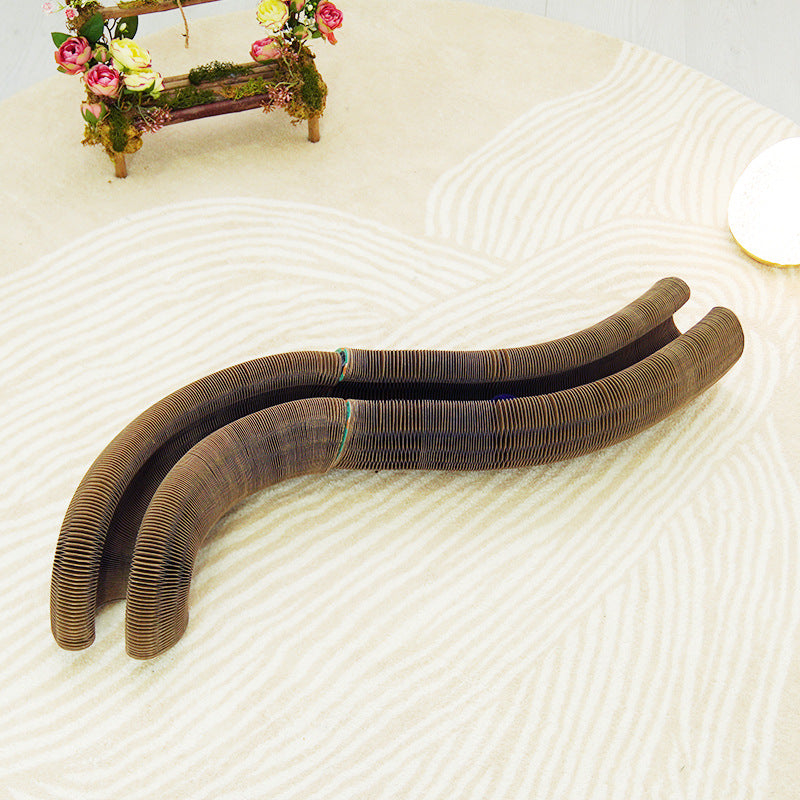 Durable Foldable Cat Scratching Board - Non-Flaking, Wear-Resistant Corrugated Paper for Happy Cats