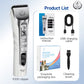 New Upgrade 5000Ma Capacity Cordless LCD Screen Pets Dog Grooming Clippers Rechargeable Haircut Shaver for Trimming Salon