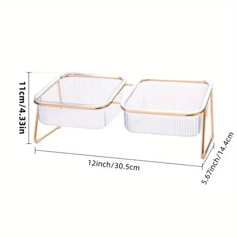 Neck Strain Comfort Feeding for Small Medium Pets Elevated Dog Cat Bowls Non-Slip Design Pet Food Dishes Reduce
