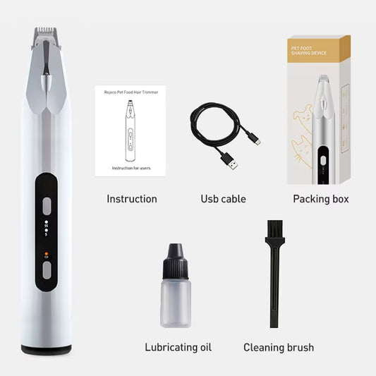 ROJECO Dog Hair Trimmer Professional Pet Foot Hair Trimmer Dog Grooming Clippers for Dogs Haircut Hair Cutting Electric Shaver