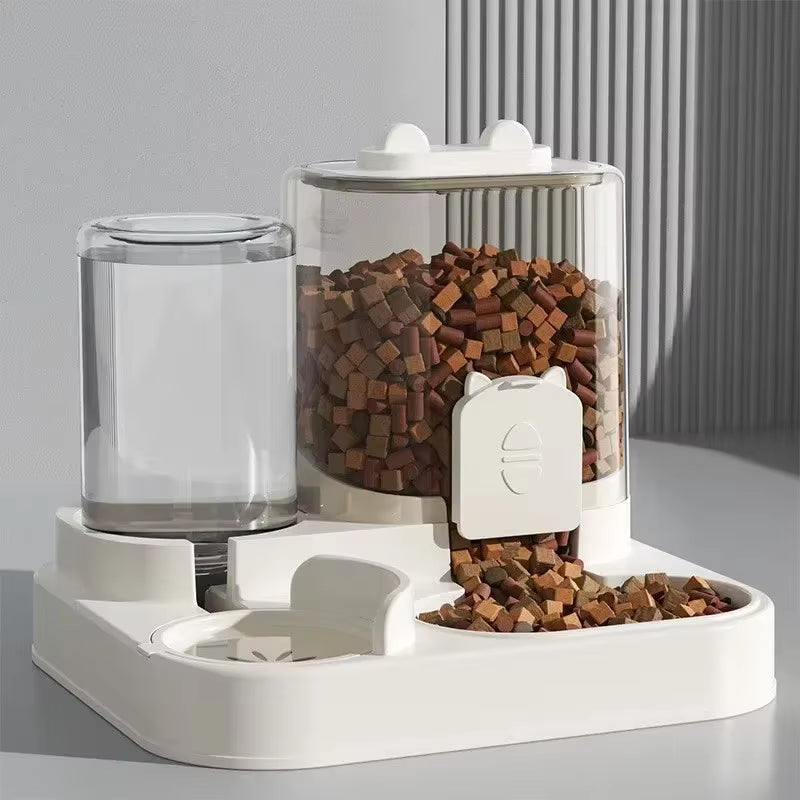 Smart Automatic Pet Feeder & Water Fountain - Large Capacity Food Storage for Dogs & Cats