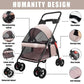 🐾 Pet Dog & Cat Stroller – Foldable Jogging Stroller with Removable Carrier & Cup Holder