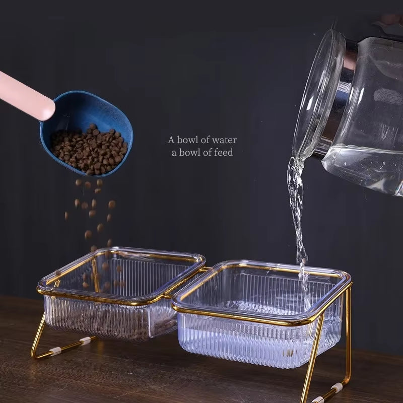 Neck Strain Comfort Feeding for Small Medium Pets Elevated Dog Cat Bowls Non-Slip Design Pet Food Dishes Reduce