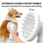 Uahpet Auto-Foaming Dog Bath Brush, No Pre-Wetting Dog Shampoo Brush with Soap Dispenser, a Button Lather up Bath Brush for Dogs Cats, Wireless Pet Bath Brush Scrubber Suds up Dense Foam Quickly