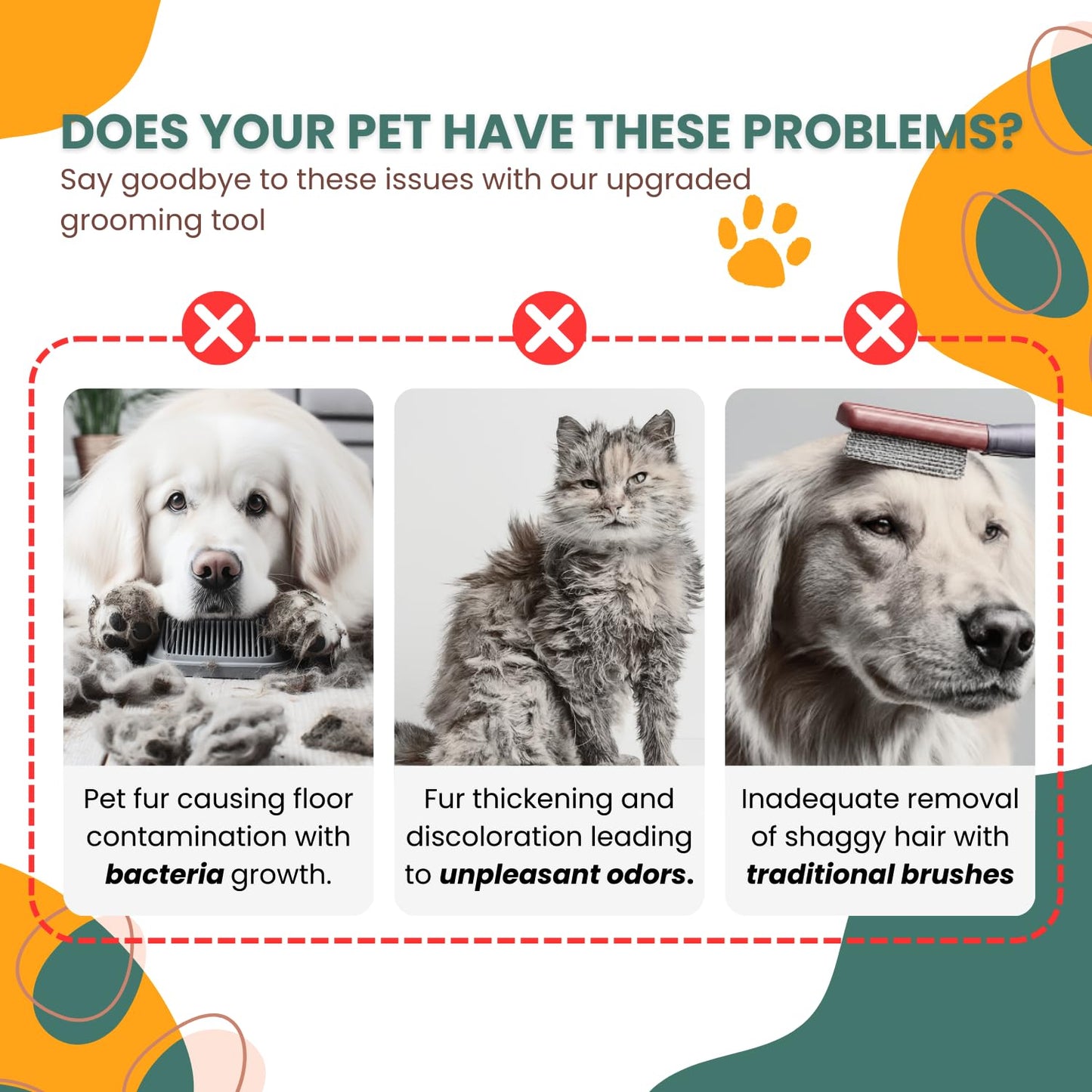Water Brush for Dog Cat Mist Brush for Short Long Haired Dogs Cats Slicker Brush with Spray for Pet Grooming Cat Dog Steam Brush for Shedding