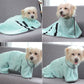 Quick-Drying Pet Absorbent Towel Dog Bathrobe Pet Dog Bath Towel for Dogs Cats Microfiber Absorbent Pet Drying Towel Pet Supplies Pet Products