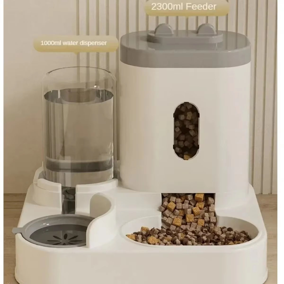 Smart Automatic Pet Feeder & Water Fountain - Large Capacity Food Storage for Dogs & Cats