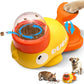 Cartoon Duck Design Automatic Dog & Cat Food Dispenser - Fun Anti-Slip Snack Puzzle Feeder for Pets