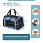 [5-Year Warranty] PETSFIT Cat Carrier, Pet Carrier Airline Approved, Cat Travel Carrier for Small and Medium Cats under 12 Lbs, Soft Sided Kitten Carrier with Cozy Extendable Mat, Cat Carrier Bag, Pink