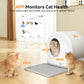 Upgraded Smart Automatic Cat Litter Box with Mat & Liner for Multi Cats, Advanced Safety System/Self Cleaning/Odor Control/App Control