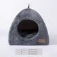 Cozy Triangle Cat Nest - Warm & Thickened Closed Cat Bed for Deep Sleep - Ideal Pet Tent for Cats & Small Dogs