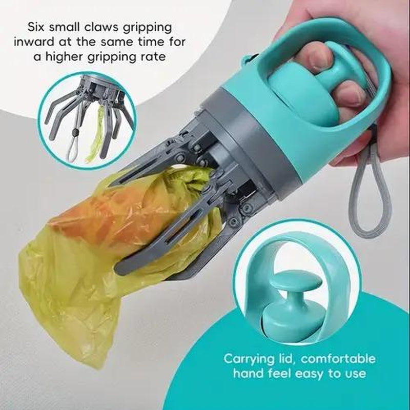 Tiktok-Viral Portable Dog Poop Scooper & Leash-Clip Waste Bag Holder – Perfect for On-the-Go Pet Owners!