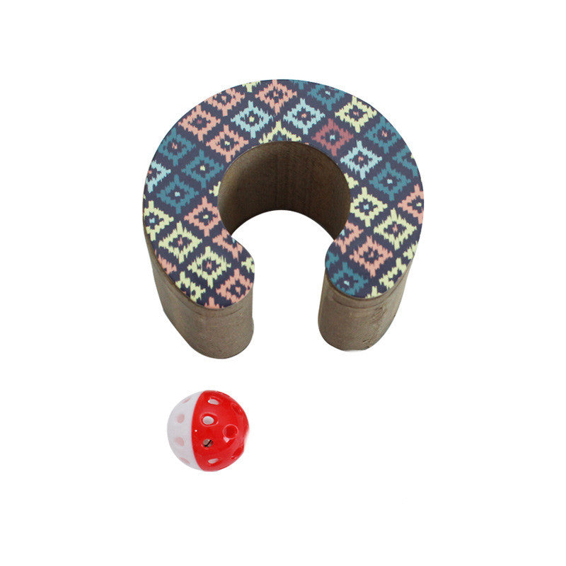 Durable Foldable Cat Scratching Board - Non-Flaking, Wear-Resistant Corrugated Paper for Happy Cats