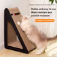 Vertical Triangle Cat Scratching Board with Spinning Ball Vertical Triangle Cardboard Paw Toys for Indoor Cats