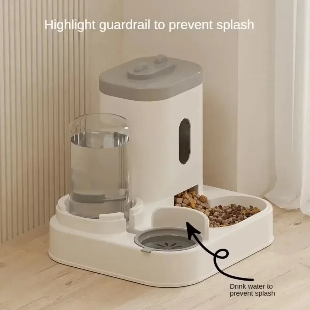 Smart Automatic Pet Feeder & Water Fountain - Large Capacity Food Storage for Dogs & Cats