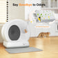 Upgraded Smart Automatic Cat Litter Box with Mat & Liner for Multi Cats, Advanced Safety System/Self Cleaning/Odor Control/App Control