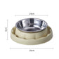 304 Stainless Steel Slow Feeder Bowl - Heavy Duty Anti-Tip Base, Anti-Choke Maze & Ant-Proof Design for Cats/Small Dogs