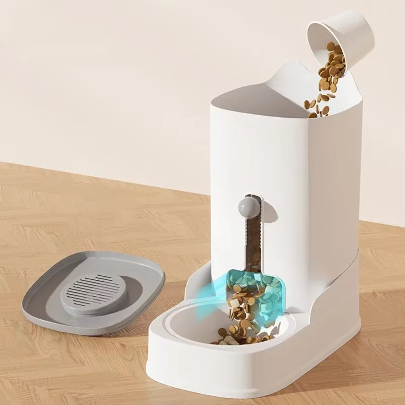 New Large Capacity Pet Cat Automatic Food Water Dispenser Fountain Bottle Bowl Dog Cat Drinker Feeder Dog Drinking Pet Supplies