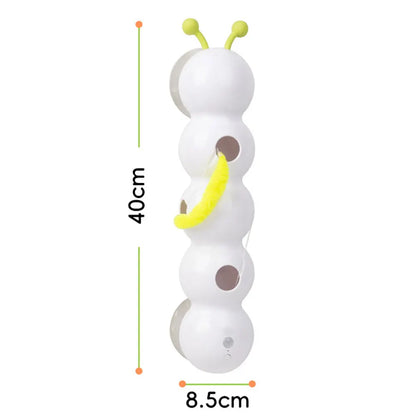 Interactive Rechargeable Caterpillar Cat Toy - Motion Activated Fun for Bored Indoor Cats!