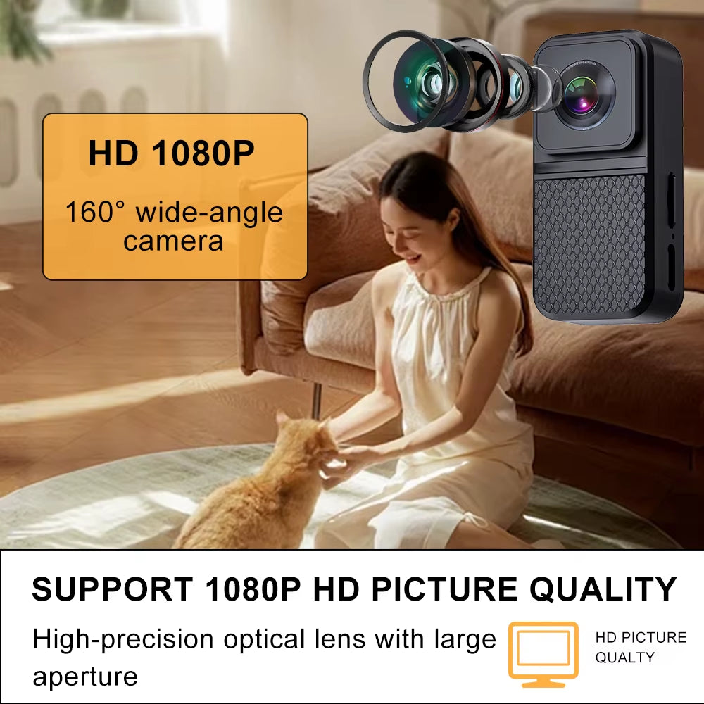 Wireless HD 1080P Pet Camera - No Wifi Needed, Perfect for Dogs & Cats, Ideal Birthday Gift!