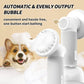 Uahpet Auto-Foaming Dog Bath Brush, No Pre-Wetting Dog Shampoo Brush with Soap Dispenser, a Button Lather up Bath Brush for Dogs Cats, Wireless Pet Bath Brush Scrubber Suds up Dense Foam Quickly
