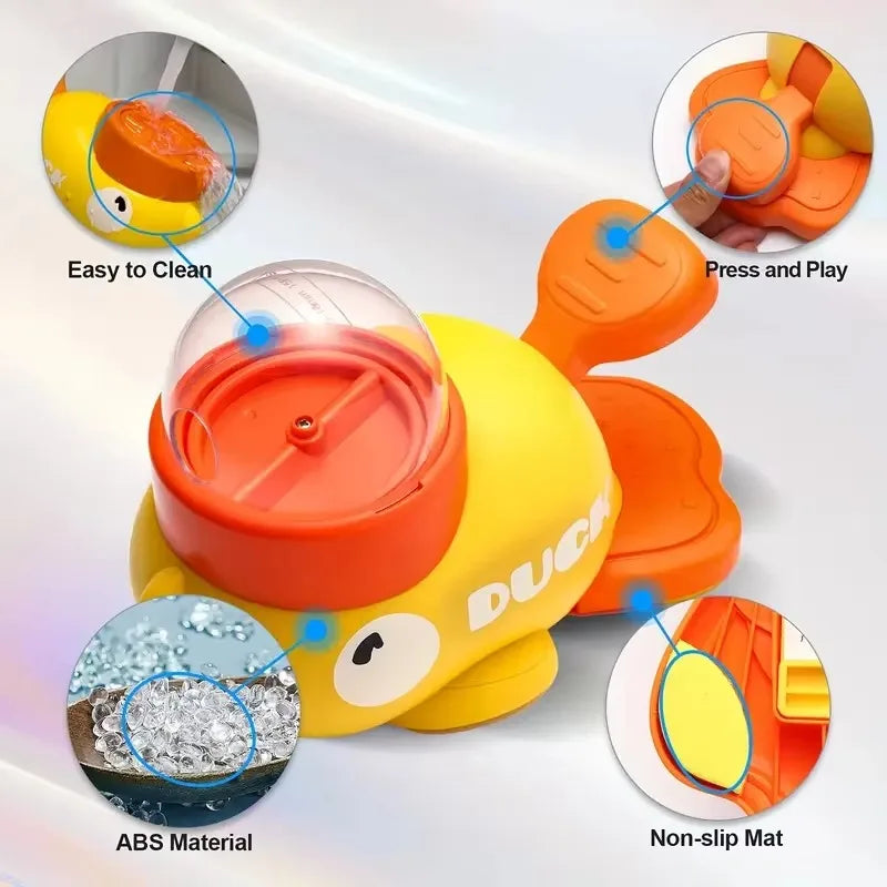 Cartoon Duck Design Automatic Dog & Cat Food Dispenser - Fun Anti-Slip Snack Puzzle Feeder for Pets