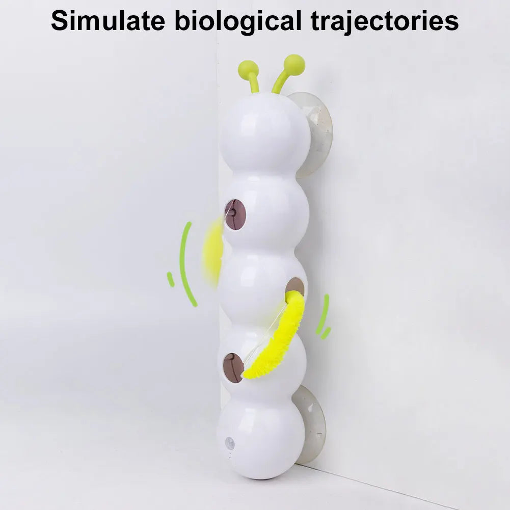 Interactive Rechargeable Caterpillar Cat Toy - Motion Activated Fun for Bored Indoor Cats!