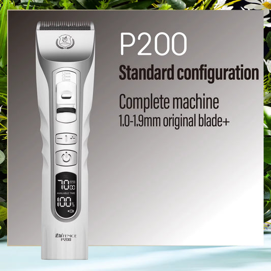 Fenice Dog Hair Cutting Machine Clippers Grooming Pet Animals Haircut Trimmer Shaver Set Pets Cordless Rechargeable Professional