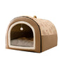 Cozy Big Dog Nest Winter Dog House with Removable Washable Bed - Perfect for Large Dogs and Cats!