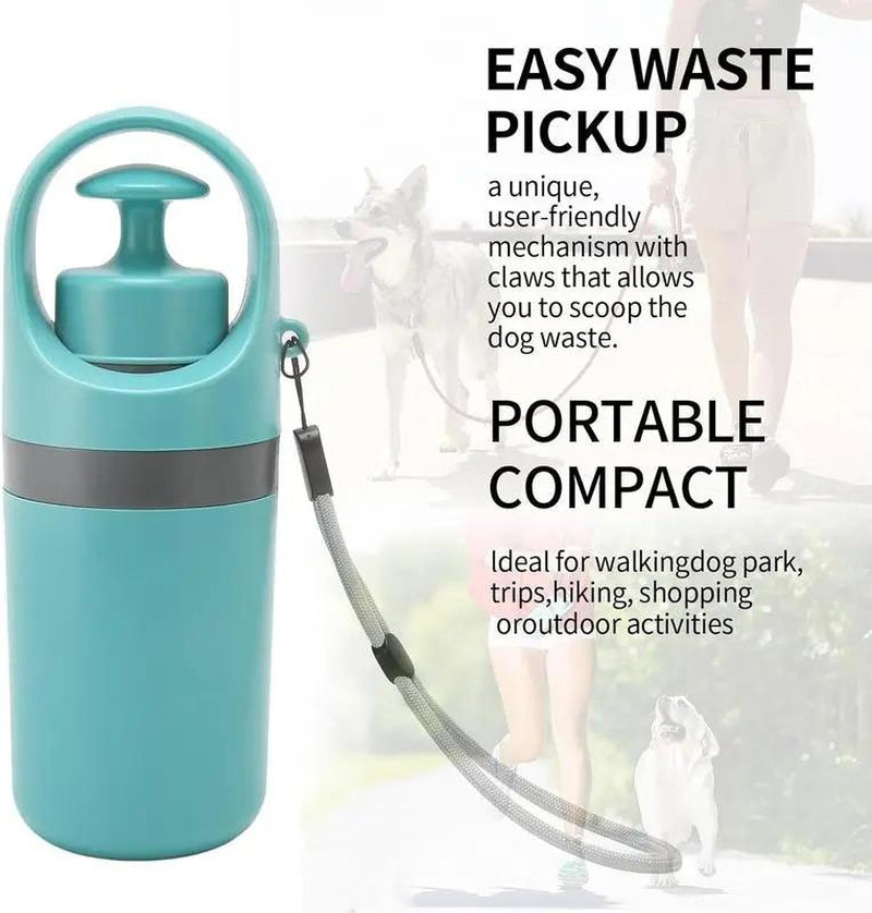 Tiktok-Viral Portable Dog Poop Scooper & Leash-Clip Waste Bag Holder – Perfect for On-the-Go Pet Owners!
