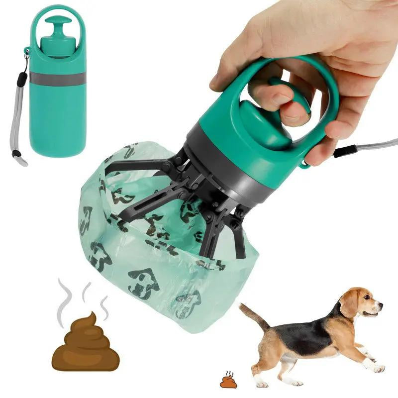 Tiktok-Viral Portable Dog Poop Scooper & Leash-Clip Waste Bag Holder – Perfect for On-the-Go Pet Owners!