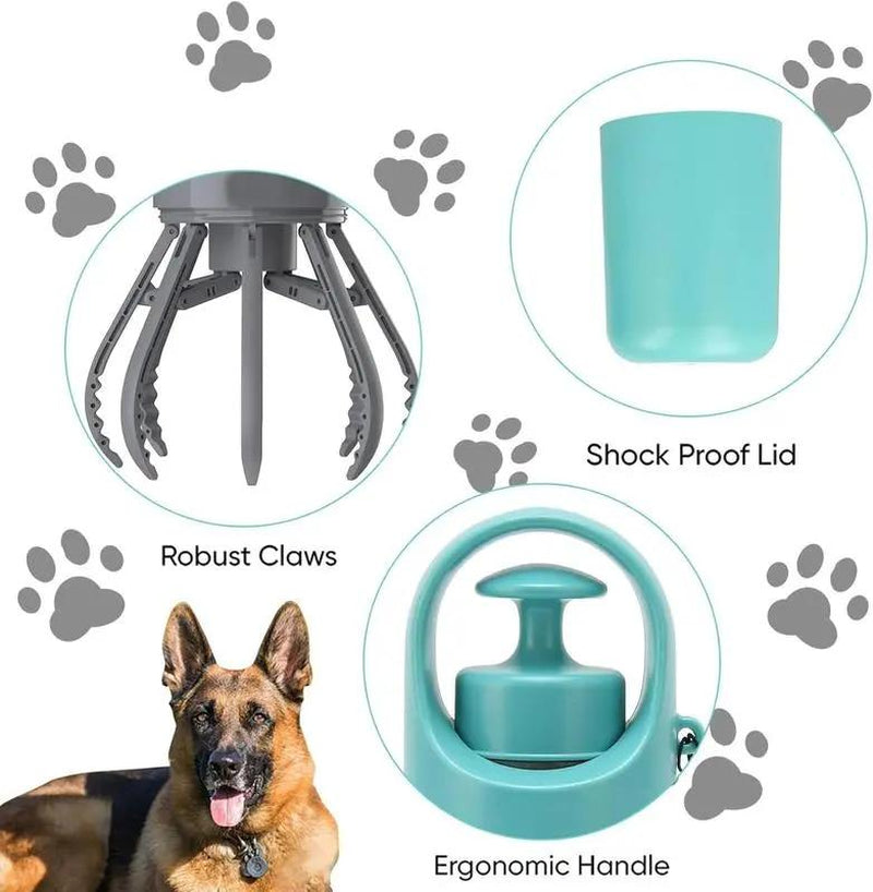 Tiktok-Viral Portable Dog Poop Scooper & Leash-Clip Waste Bag Holder – Perfect for On-the-Go Pet Owners!