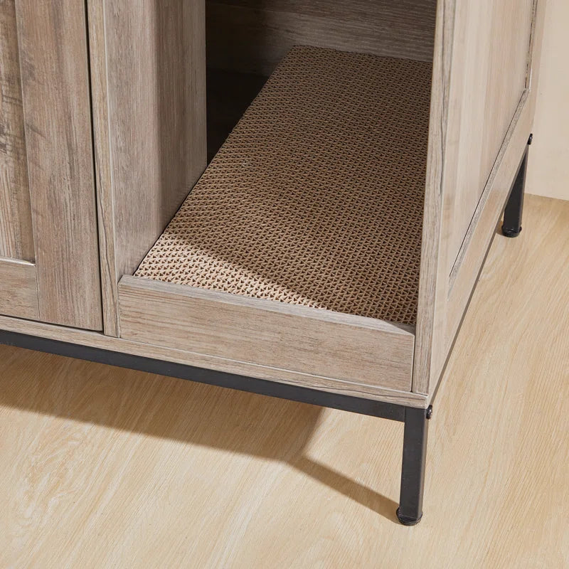 2 in 1 Hidden Cat Litter Box Enclosure Furniture
